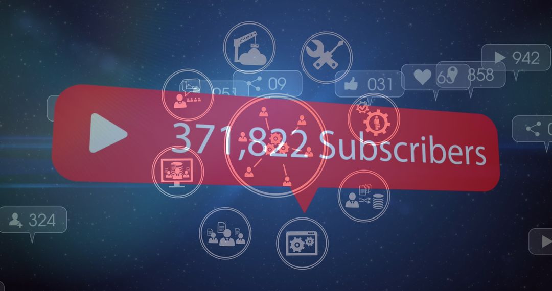 Growing Social Media Subscriber Count with Interactive Icons