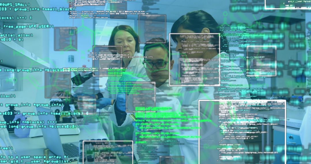 Scientists Analyzing Data in Advanced Laboratory Environment