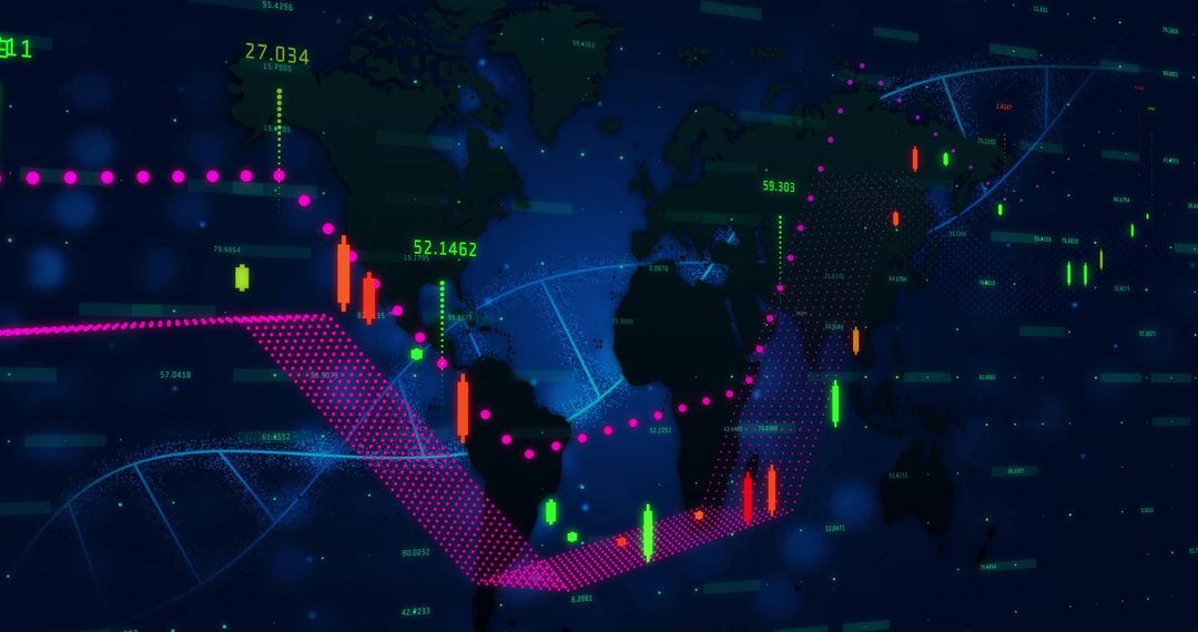 Global Data Visualization: Candlestick Chart and Trend Analysis