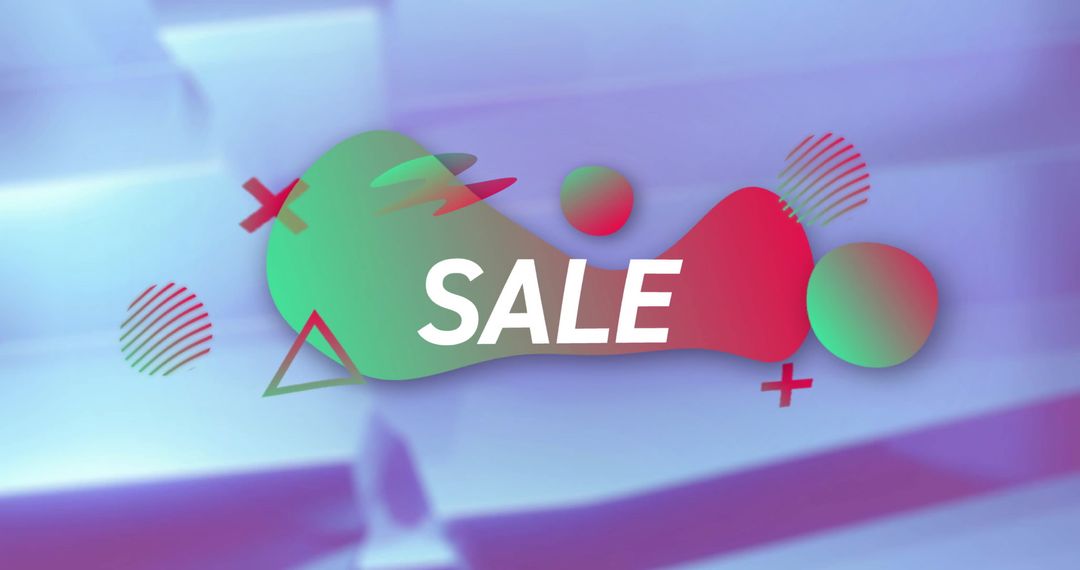 Vibrant Sale Promotion Banner with Abstract Design