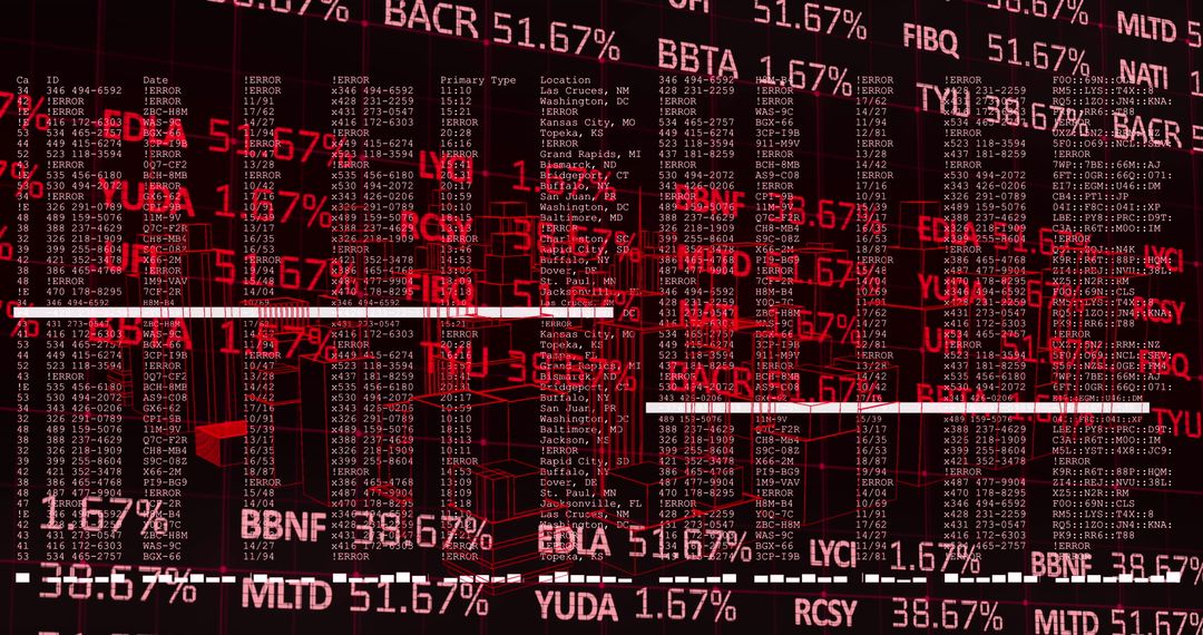 abstract data visualization with red digitized graphics - Free Images, Stock Photos and Pictures on Pikwizard.com