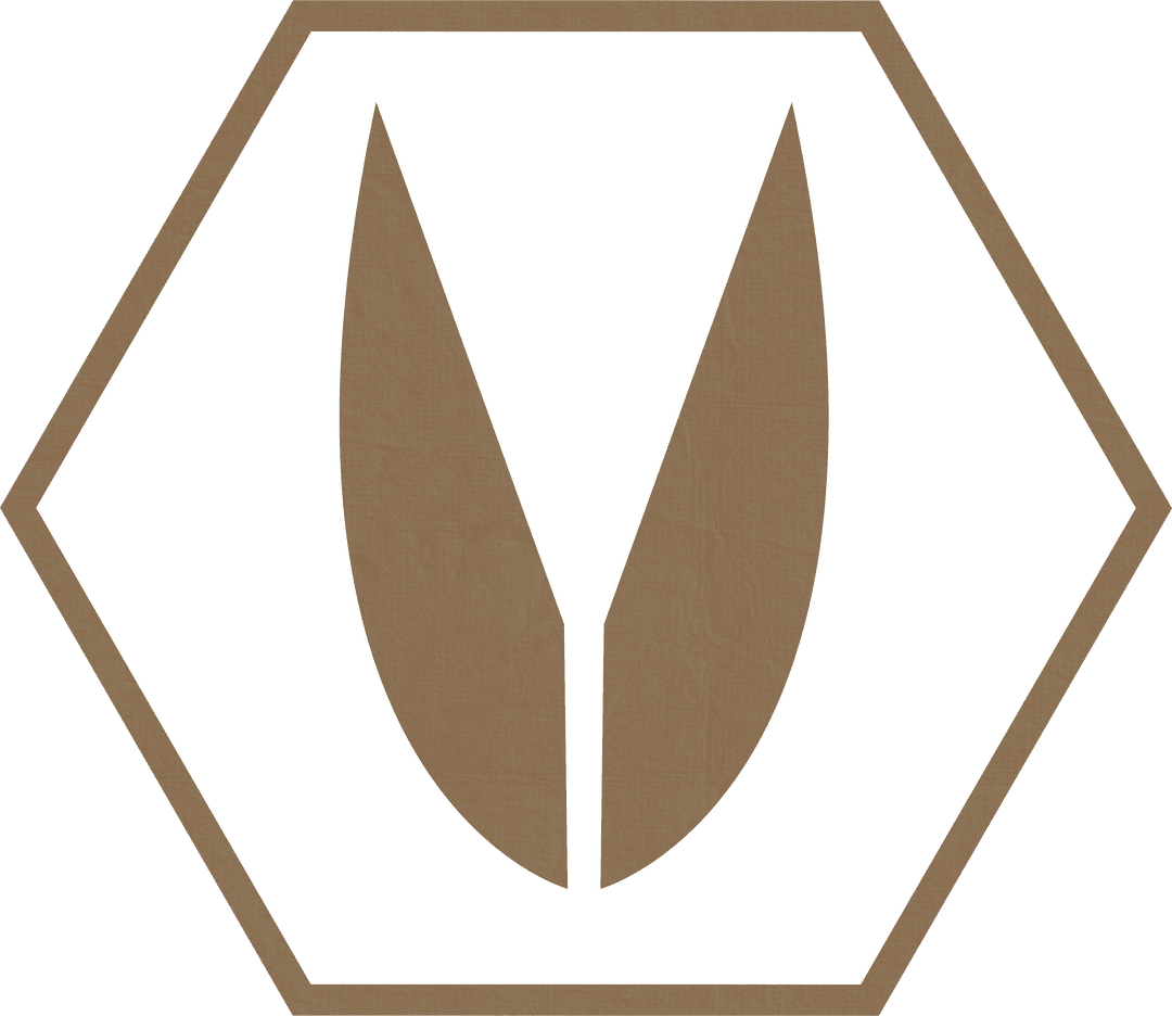 Beige Abstract Symbol on Transparent Background