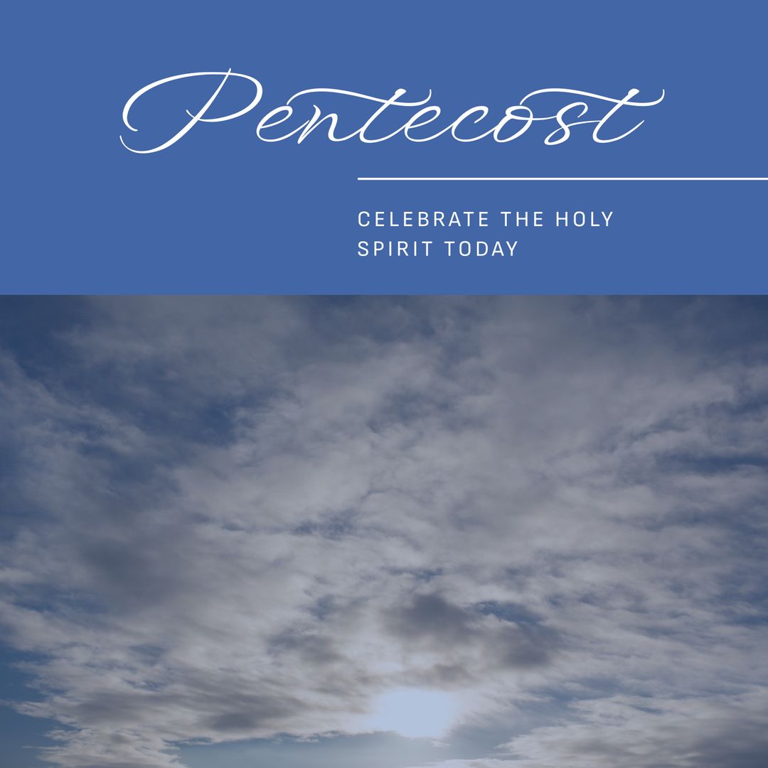 Pentecost Celebration Inspiring Cloudy Sky - Download Free Stock Templates Pikwizard.com