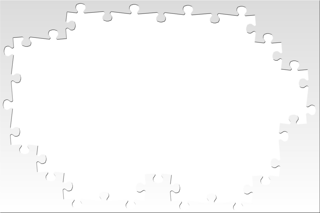 Transparent Assembled White Puzzle Elements on Gradient Background - Download Free Stock Images Pikwizard.com