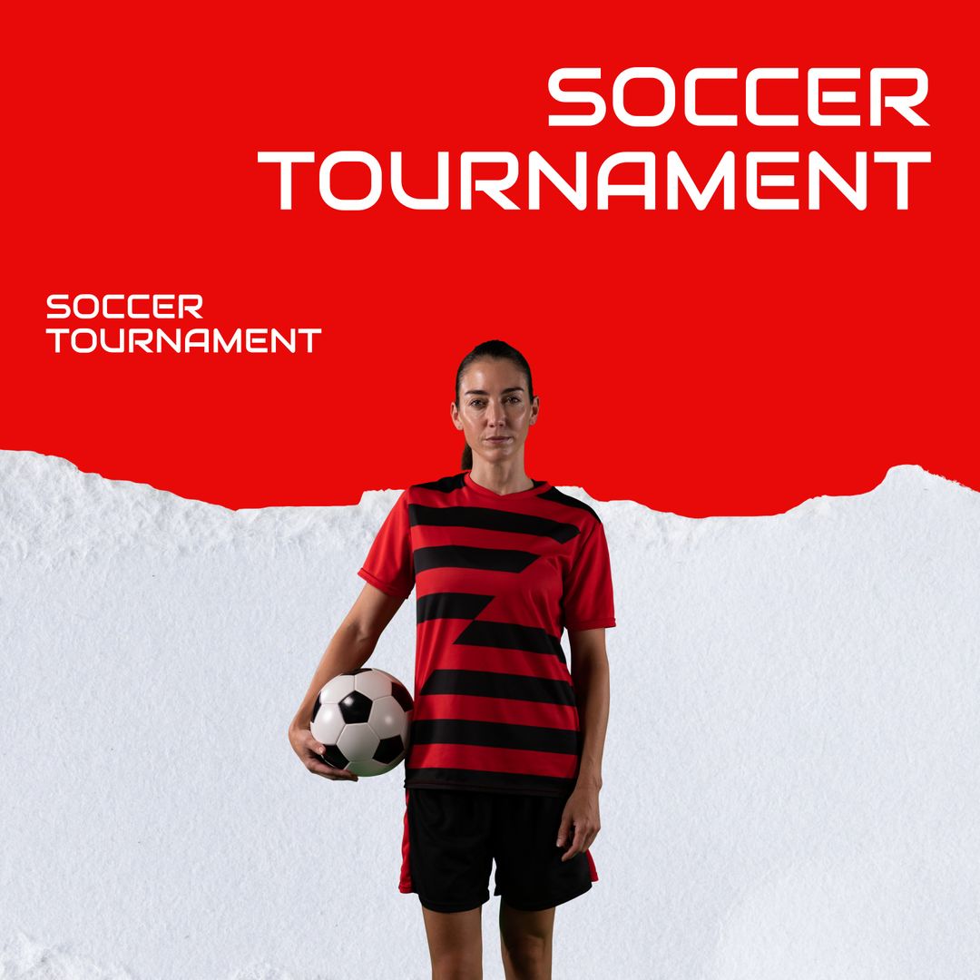 Caucasian Female Soccer Player Preparing for Tournament