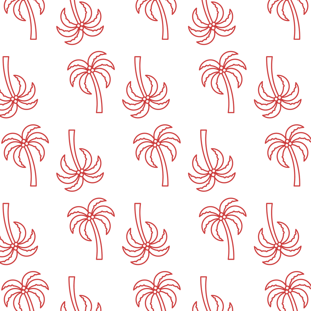 Seamless Pattern of Red Palm Trees on Transparent Background - Download Free Stock Images Pikwizard.com