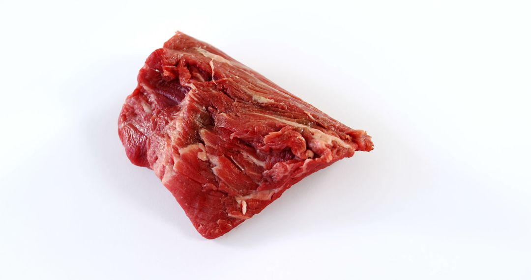 Fresh Raw Beef Fillet Against White Background - Free Images, Stock Photos and Pictures on Pikwizard.com