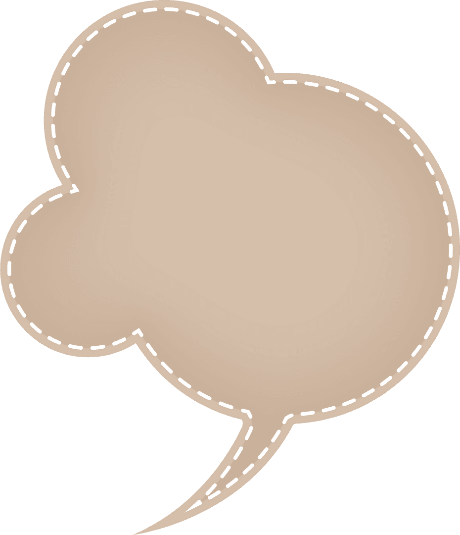 Brown Patchwork Speech Bubble Durable Background