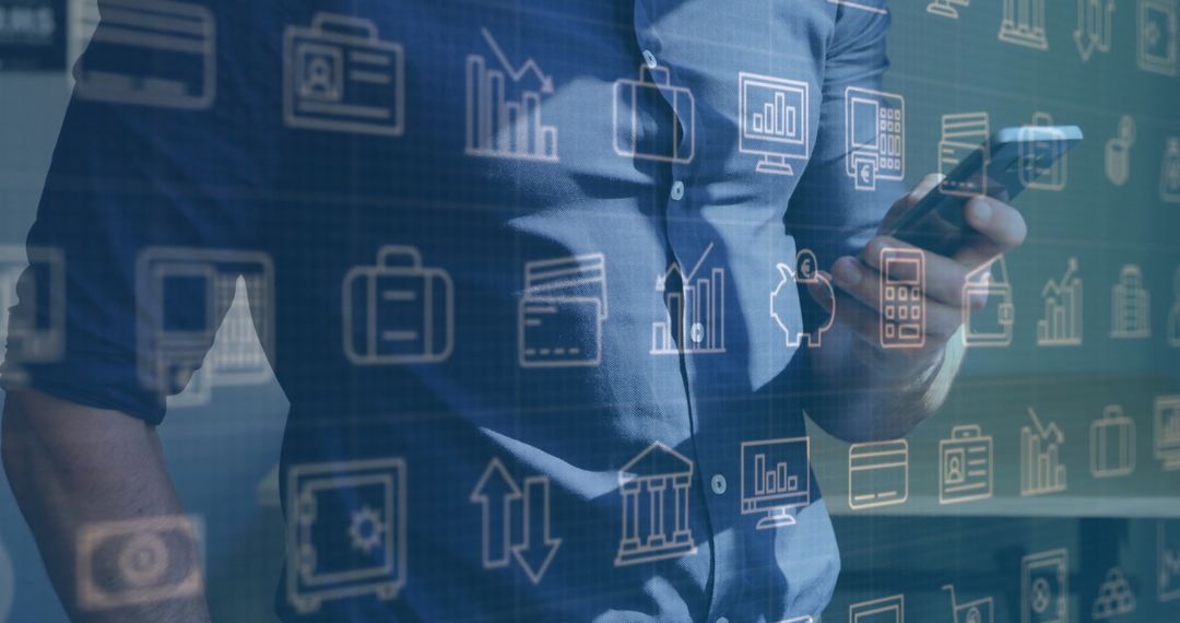 Business Professional Analyzing Digital Financial Dashboard