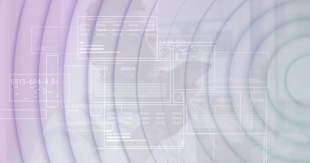 Futuristic Technology Dashboard with Data Panels