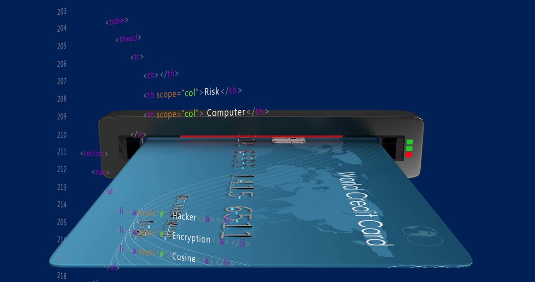 Digital Security and Encryption in Credit Card Transactions