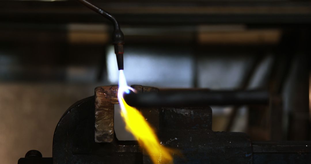 Close-up of Welding Torch in Industrial Workshop - Free Images, Stock Photos and Pictures on Pikwizard.com