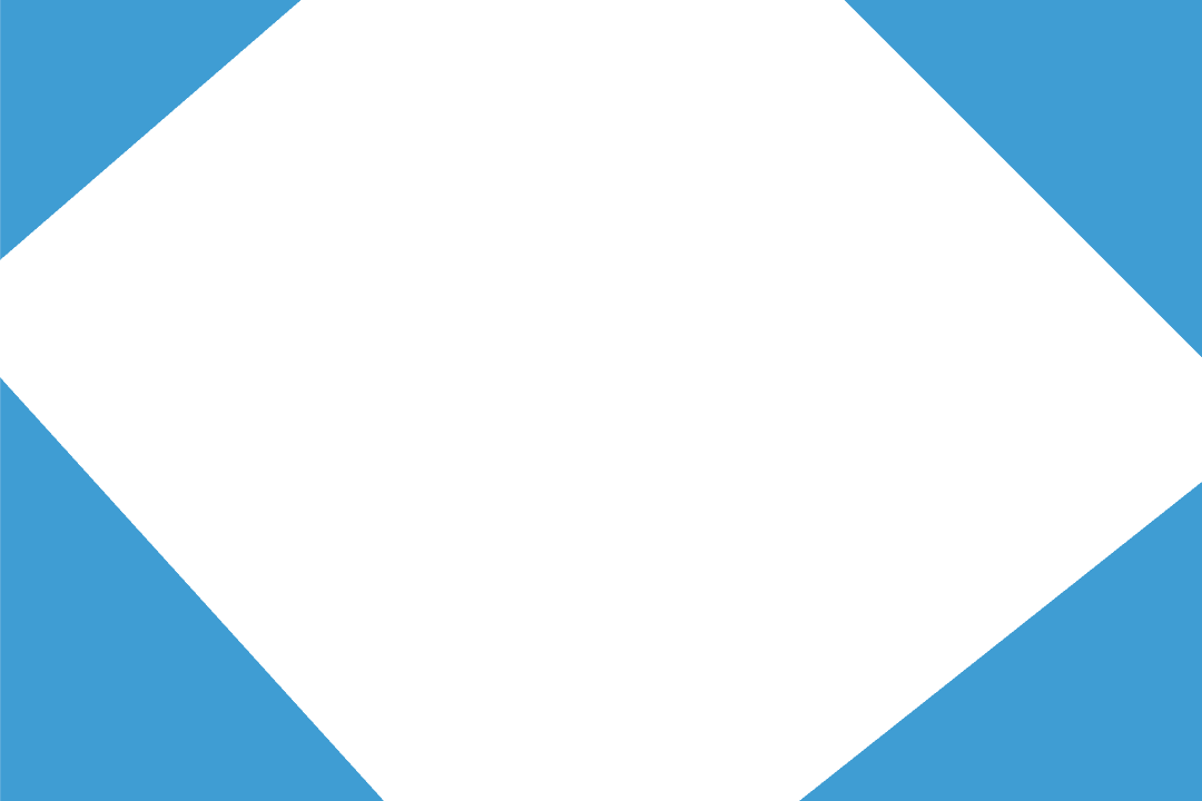 Abstract Blue Hexagonal Shape on Transparent Background