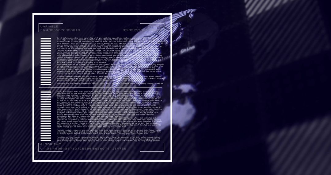 digital data coding overlaid on globe representation - Free Images, Stock Photos and Pictures on Pikwizard.com