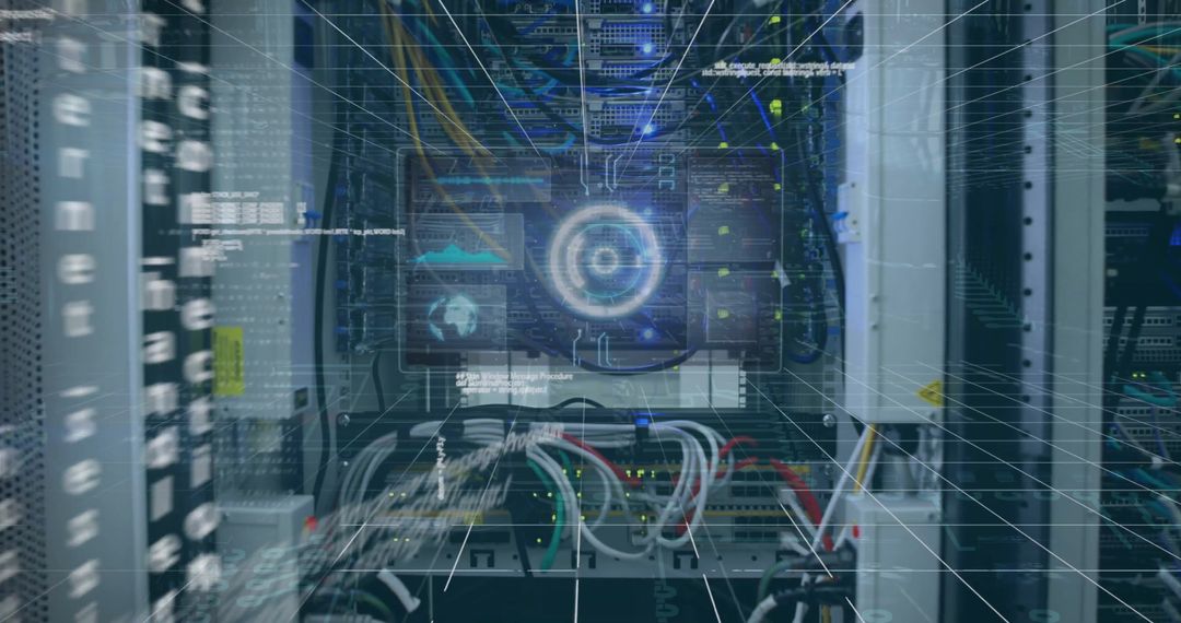 Cutting-Edge Financial Data Network in Computer Servers