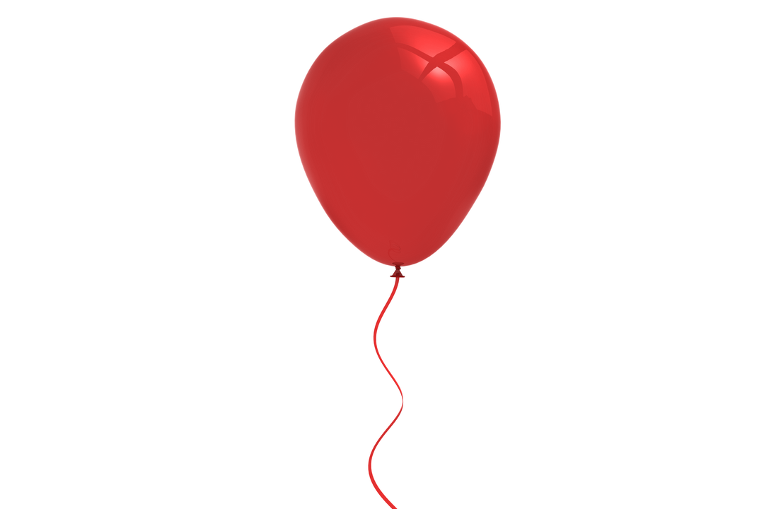 Red Balloon PNG Illustration on Transparent Background - Download Free Stock Images Pikwizard.com