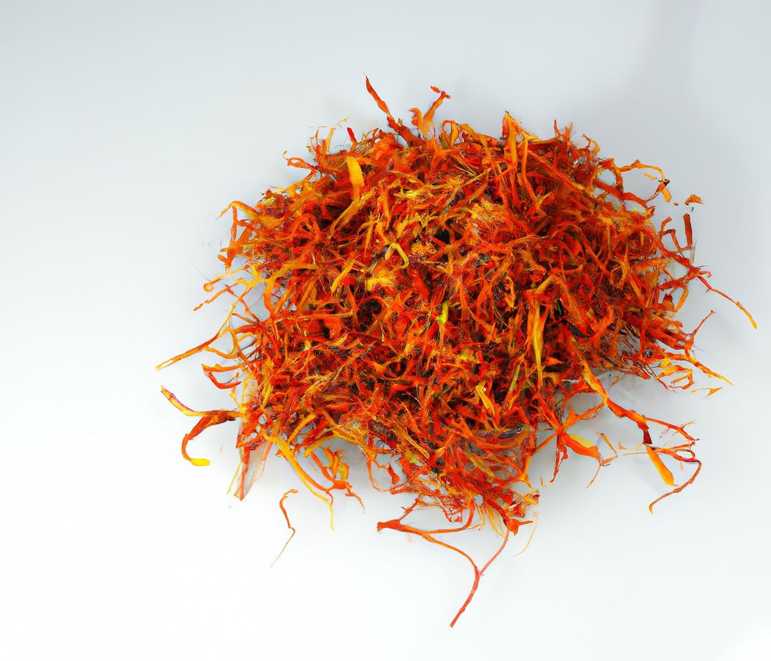 Close up of stack of saffron created using generative ai technology - Free Images, Stock Photos and Pictures on Pikwizard.com