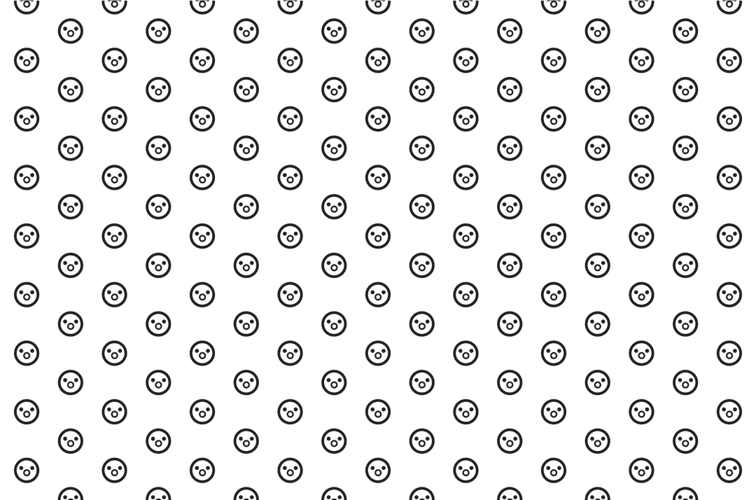 Emoji Faces on Transparent Background Vector Pattern