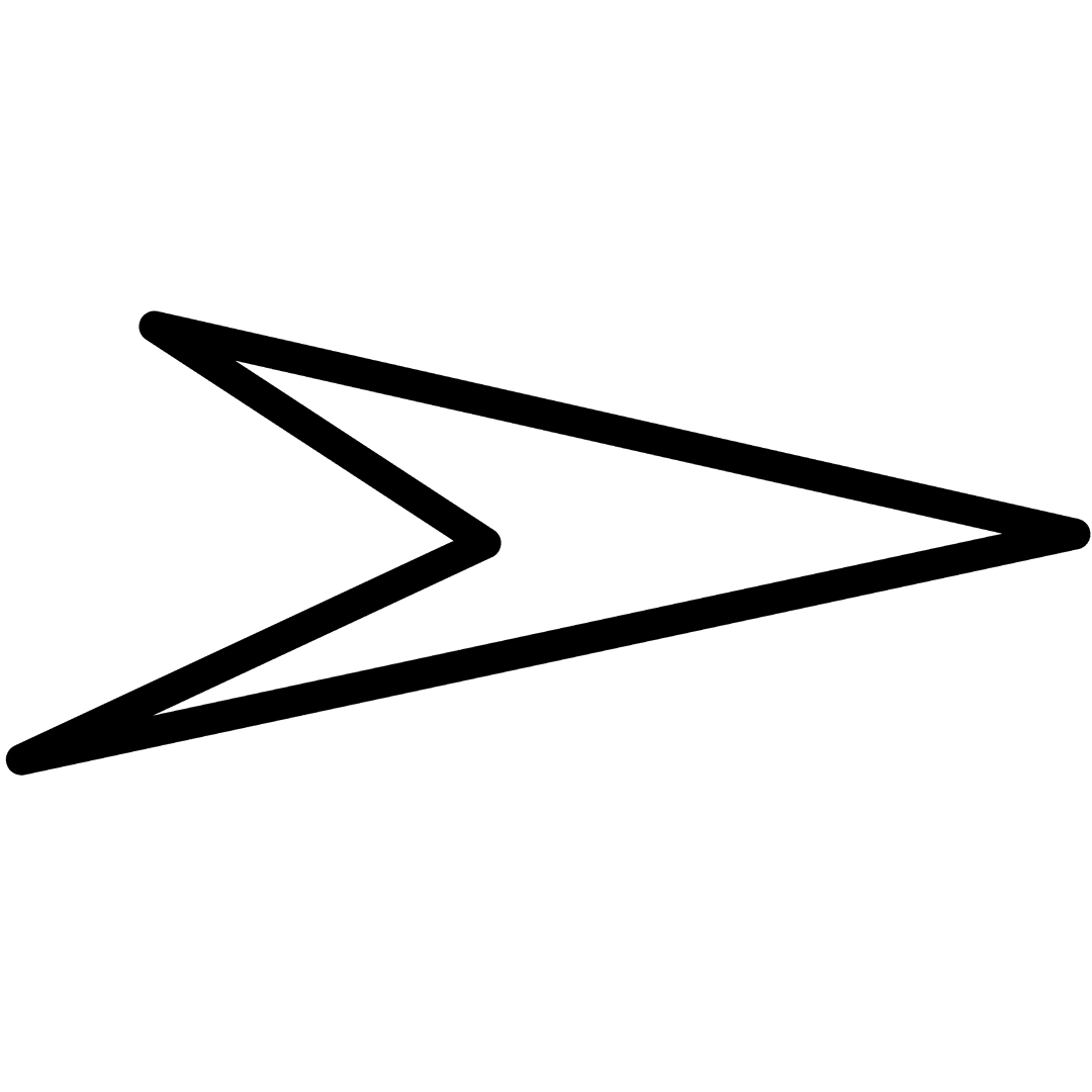 Bold Black Right Arrow on Transparent Background Illustration