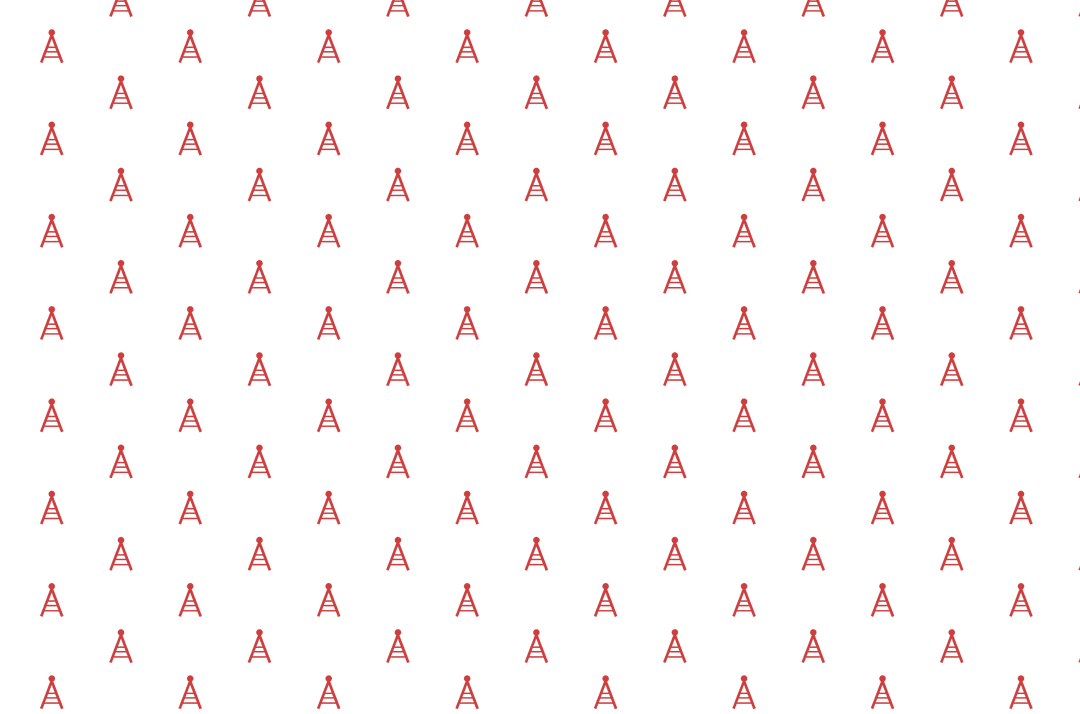 Red Repeated Geometric Shapes Pattern on Transparent Background