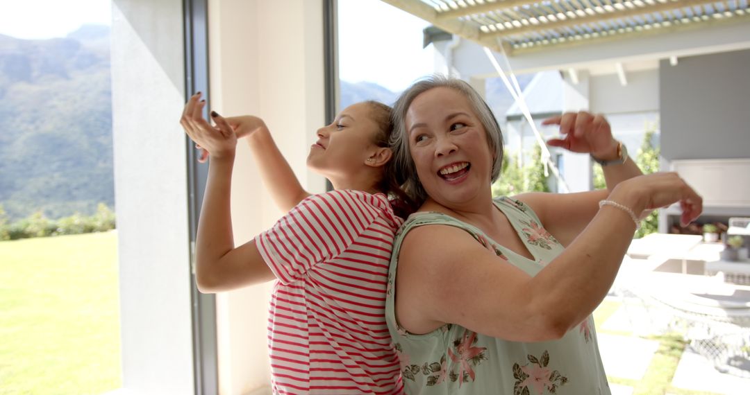 Joyful Generations Dancing at Home