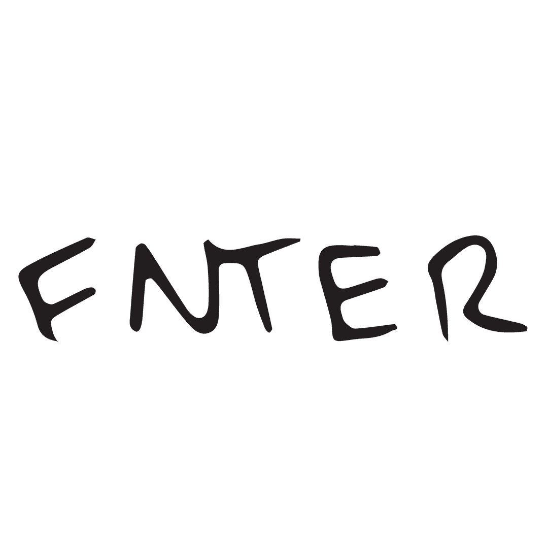 Clear Enter Text Illustration on Transparent Background