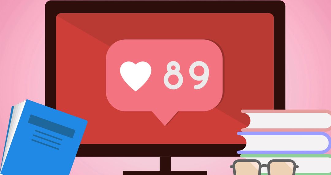 Social Media Interaction Display on Laptop