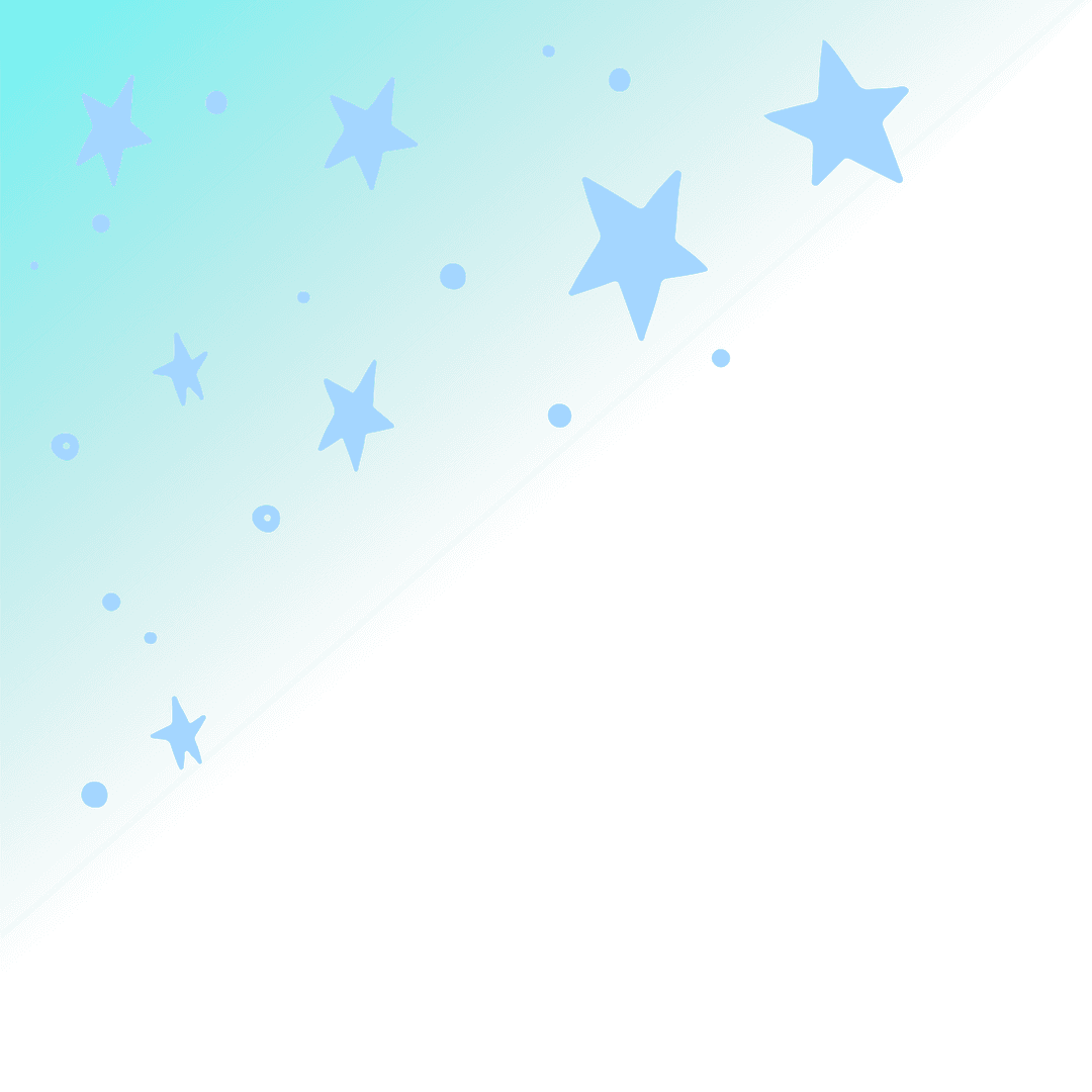 Abstract Starry Gradient Design on Transparent Background