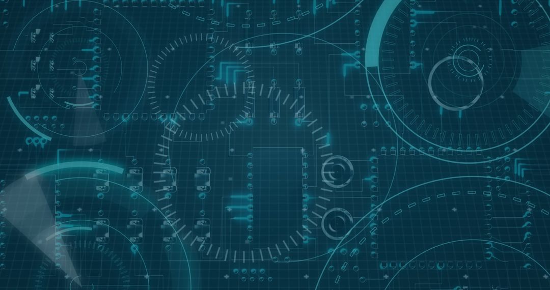 Futuristic Digital Interface with Globe and Network Connections