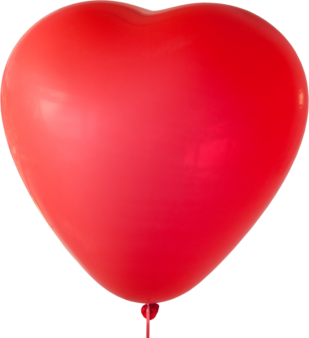 Heart-Shaped Red Balloon with Transparent Background for Valentine's Day Celebrations - Download Free Stock Images Pikwizard.com