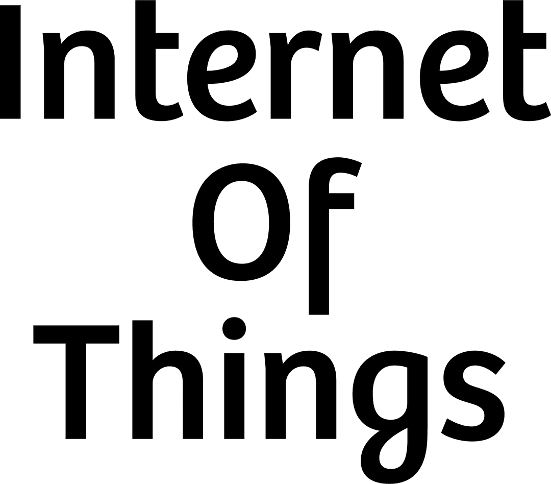 Transparent IoT Definition and Icon Graphic Design