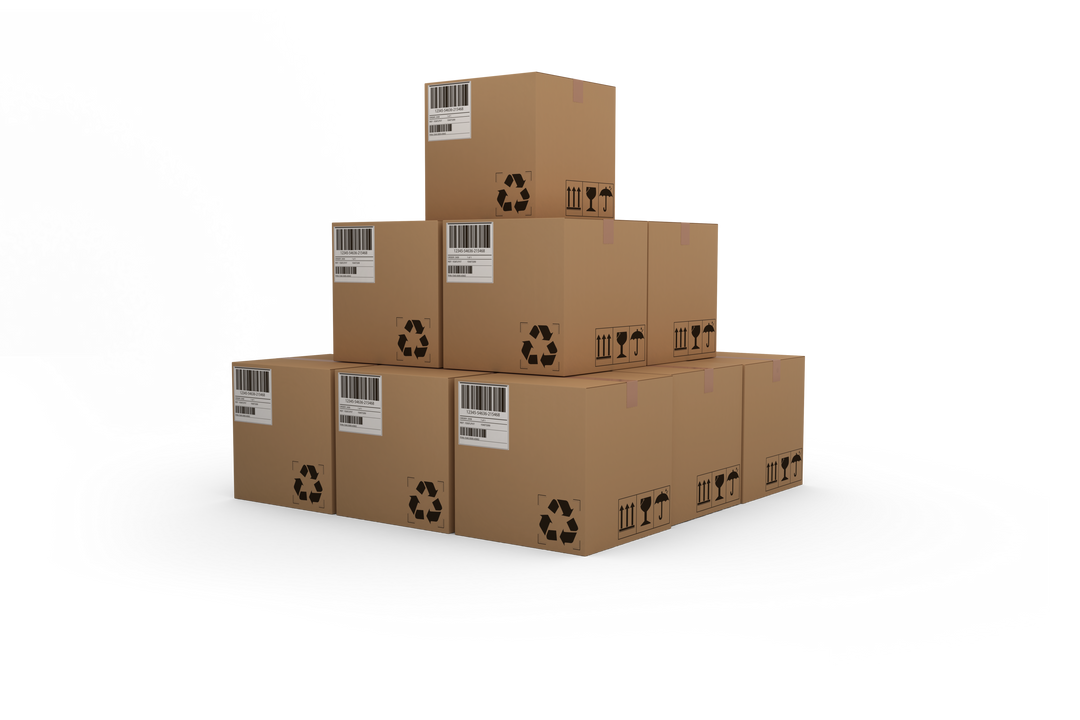 Stack of Transparent Background Cardboard Boxes Packing Logistic Concept - Download Free Stock Images Pikwizard.com