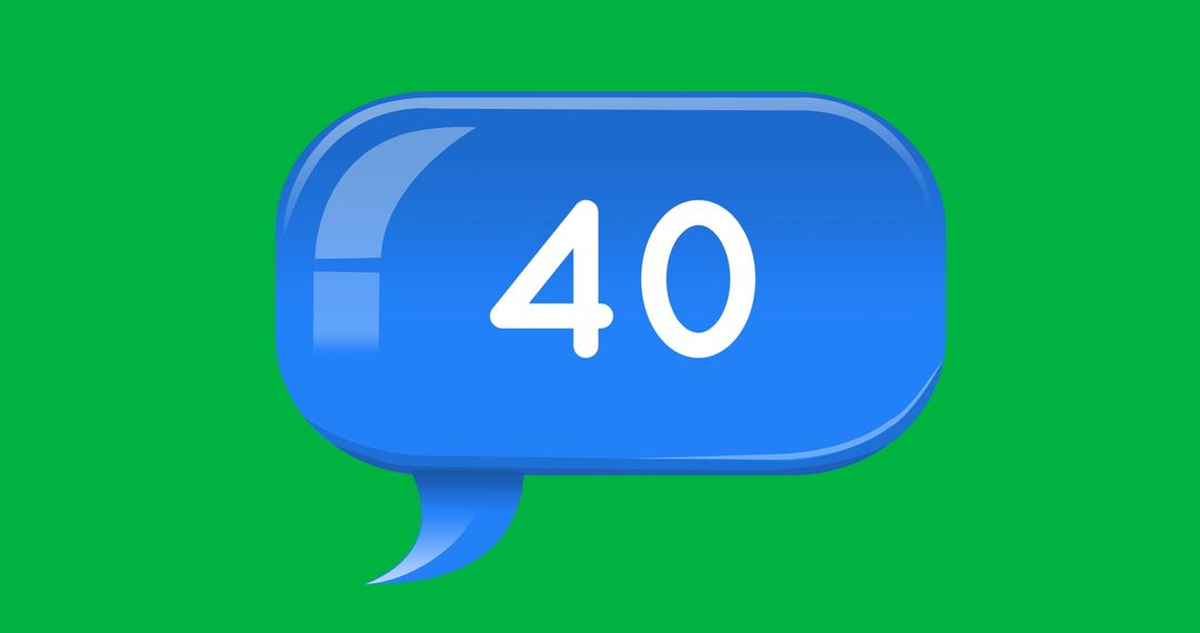 Colorful Message Notifications on Vibrant Green Background