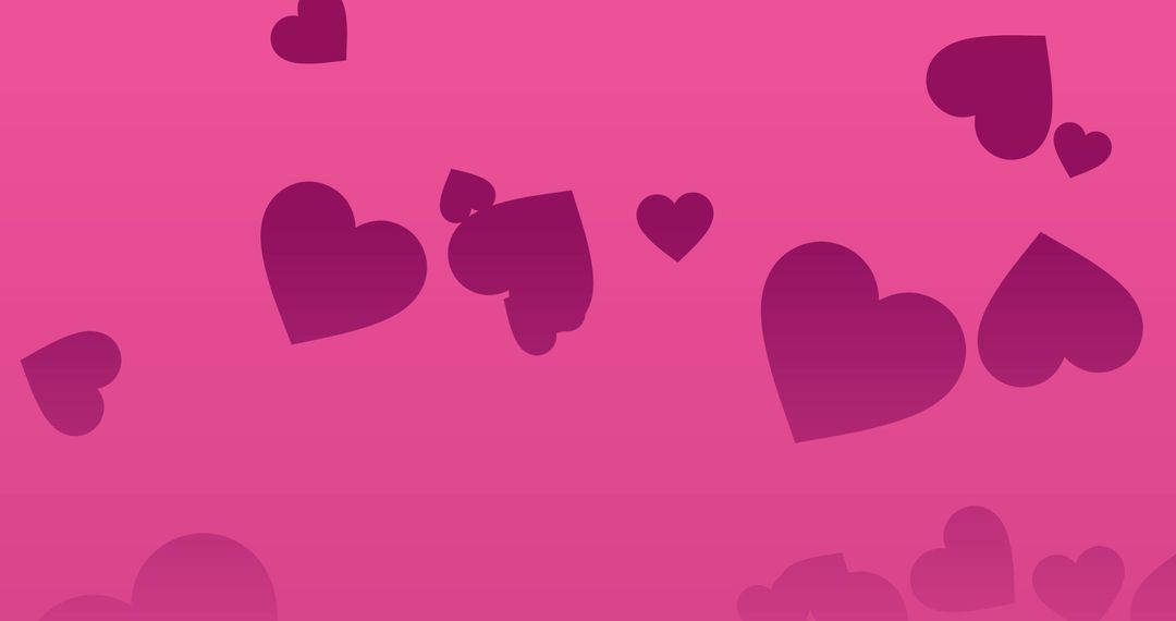 Floating Purple Hearts on Gradient Pink Background - Free Images, Stock Photos and Pictures on Pikwizard.com