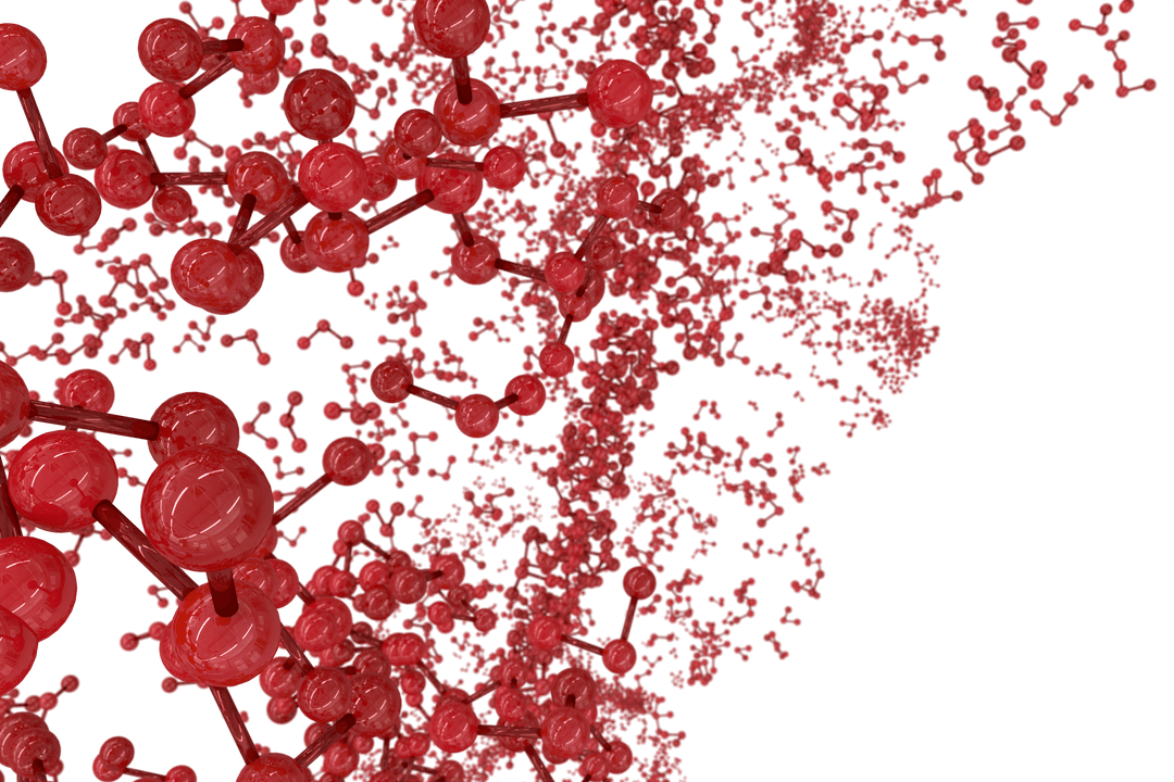 Transparent Molecular Structure Vector Background Illustration