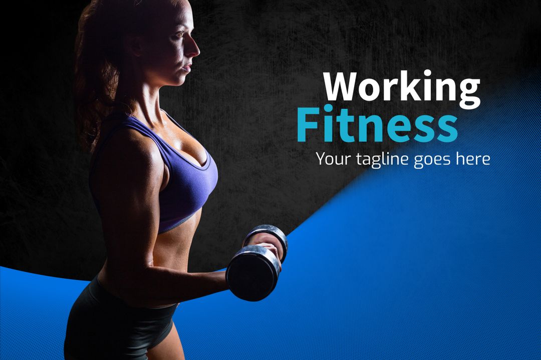 Woman Lifting Weights Embodying Strength and Motivation - Download Free Stock Templates Pikwizard.com