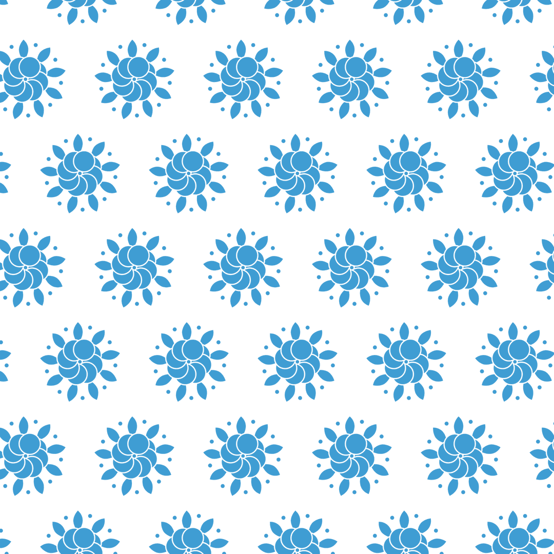 Transparent Geometric Blue Shapes Vector Pattern