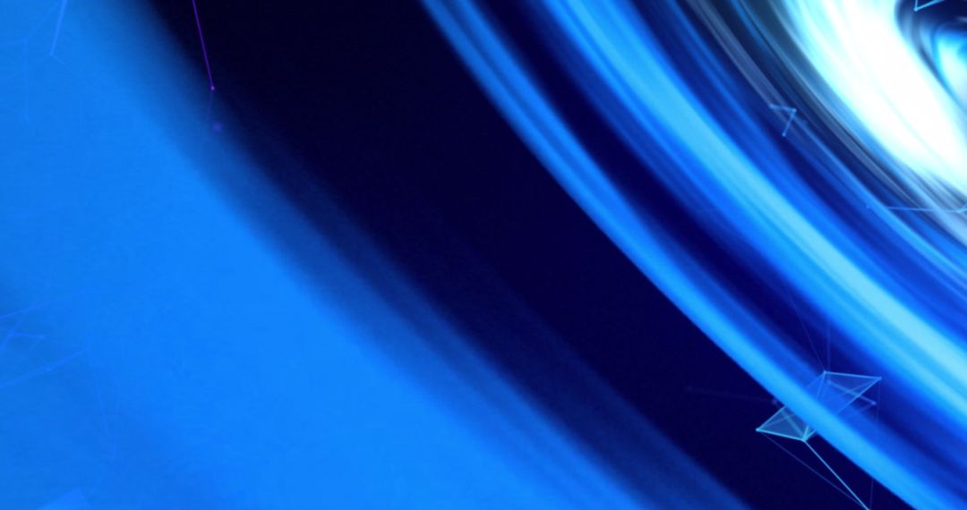 Abstract Blue Lines on Black Background Design