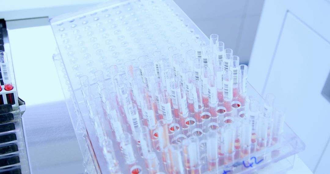 Organized Array of Test Tubes in Laboratory Setting - Free Images, Stock Photos and Pictures on Pikwizard.com