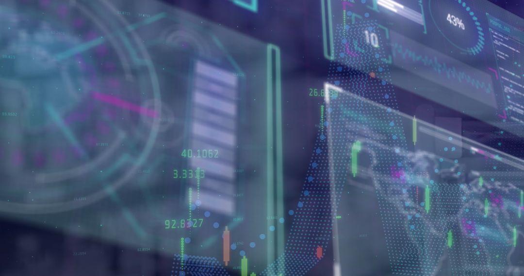 Digital Data Processing with Global Interface Connections - Free Images, Stock Photos and Pictures on Pikwizard.com