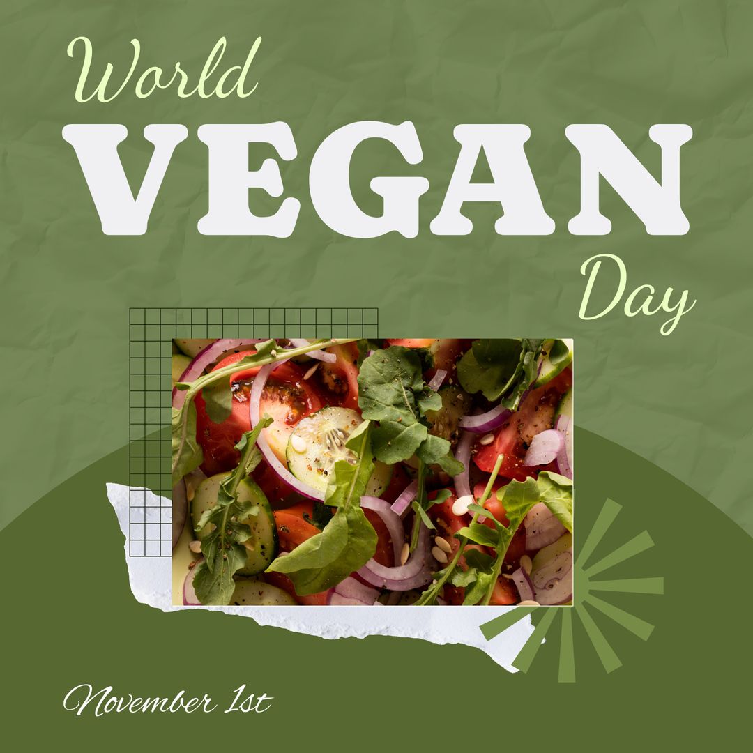 World Vegan Day Celebration with Fresh Healthy Ingredients