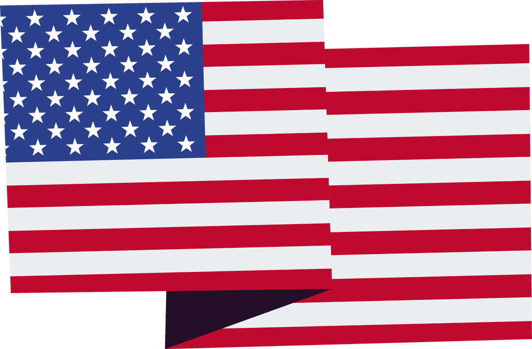 Overlapping Transparent US Flags Vector Art Design