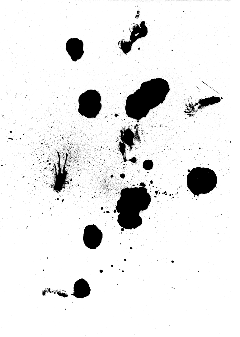 Black Geometric Abstract Shape on Transparent Background