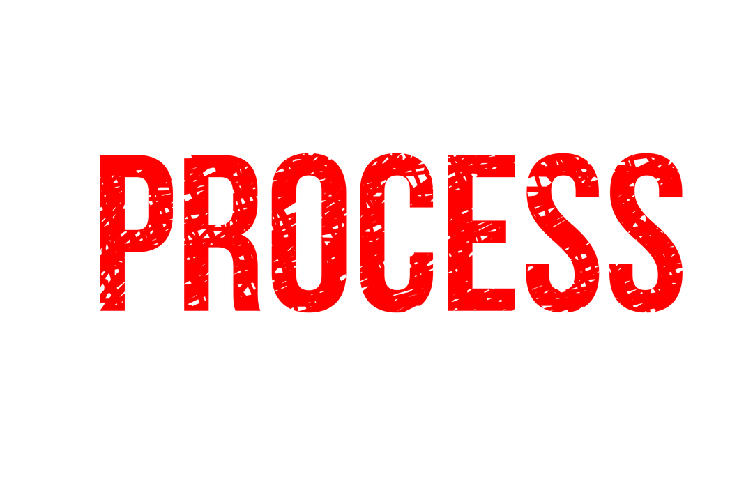 Bold Red Process Text on Transparent Background Illustration - Download Free Stock Images Pikwizard.com