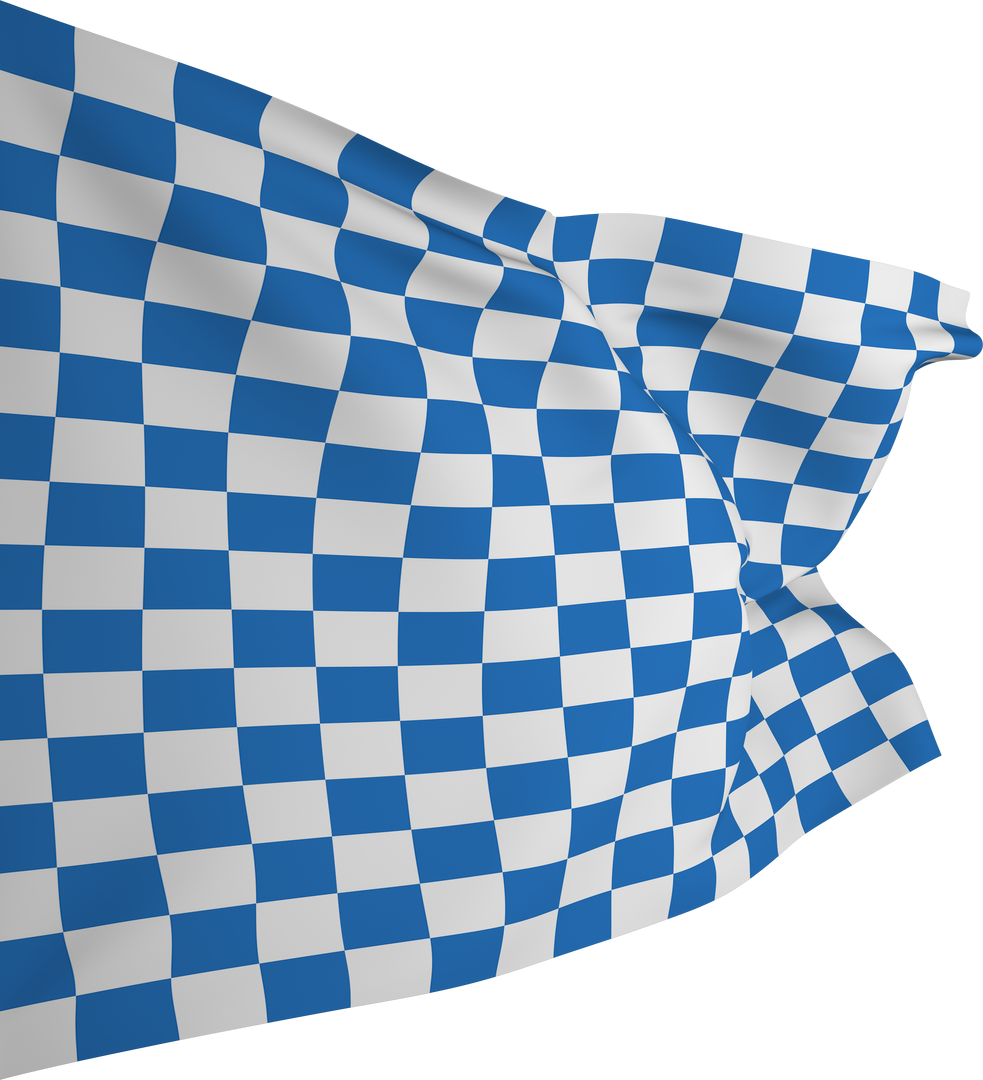 Transparent Blue and White Checkered Flag for Racing and Competition - Download Free Stock Images Pikwizard.com