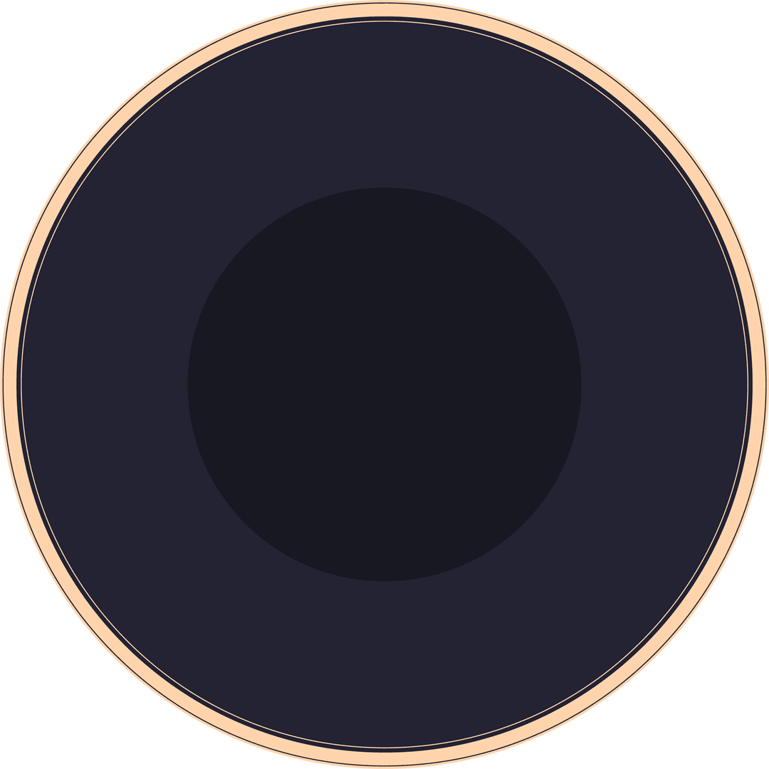 Modern Abstract Concentric Circle on Transparent Background