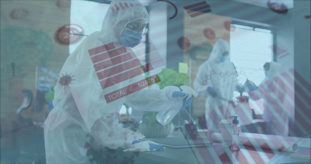 Disinfecting Workspaces in Modern Office with Safety Protocols