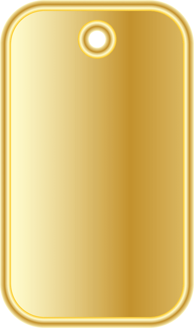 Gold Name Tag Isolated on Transparent Background with Copy Space - Download Free Stock Images Pikwizard.com