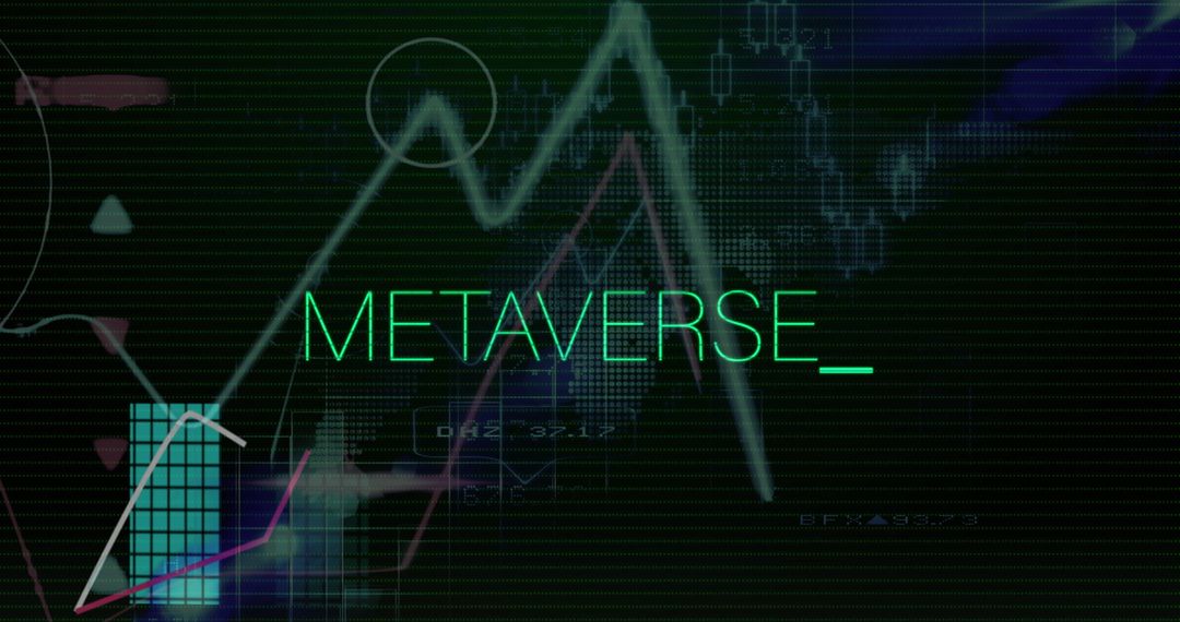 Metaverse Digital Finance Concept with Data Visualization