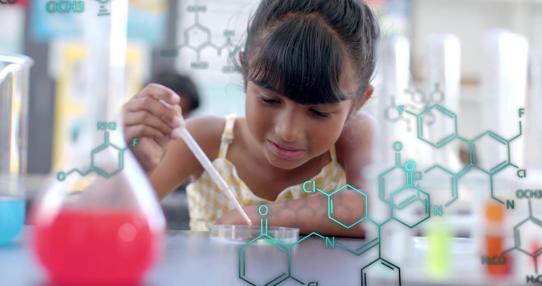 Curious Young Scientist Conducting Laboratory Experiment